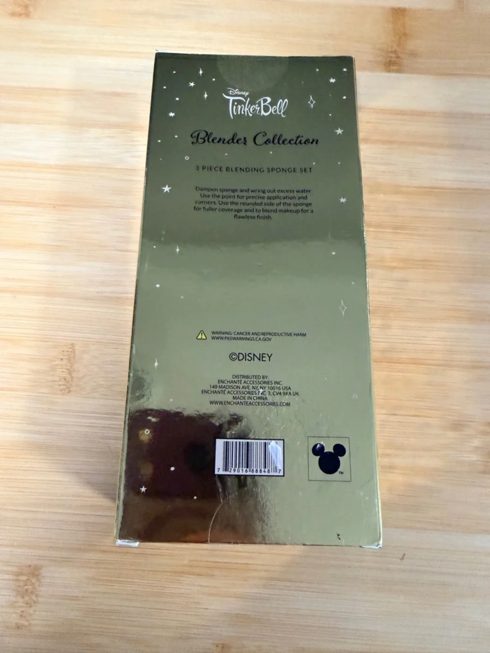 Disney Tinker Bell Sparkle Blending Sponge Trio - Pink, White Beauty Makeup
